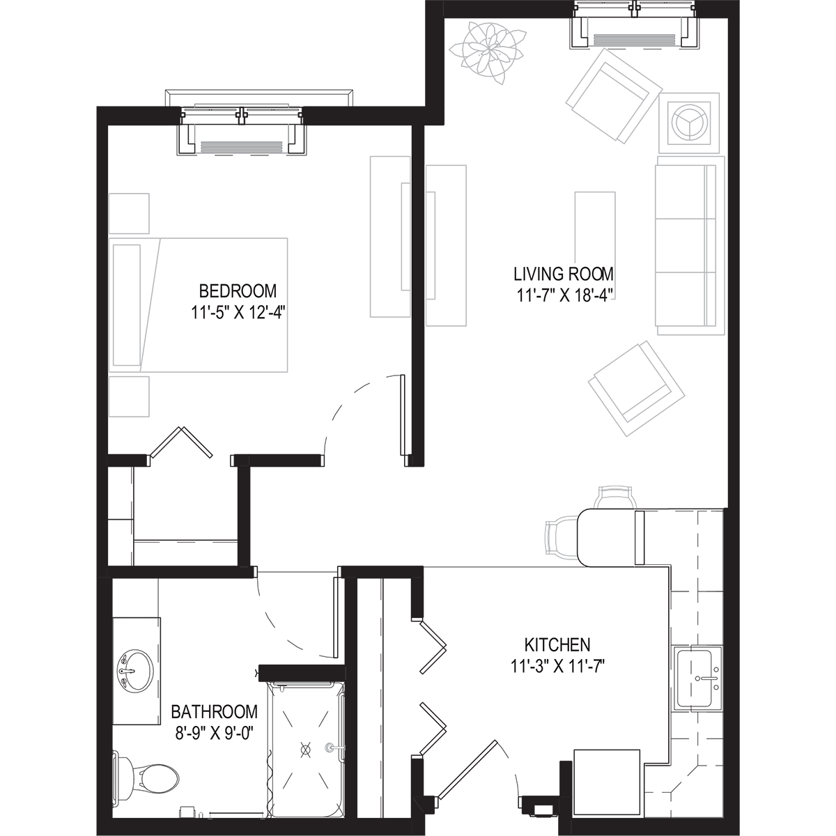 highland park hillcrest floor plan