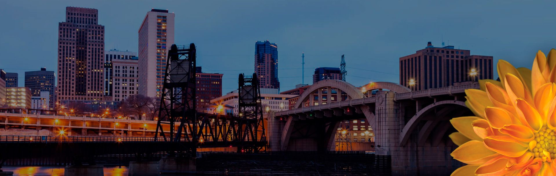 st. paul skyline at night