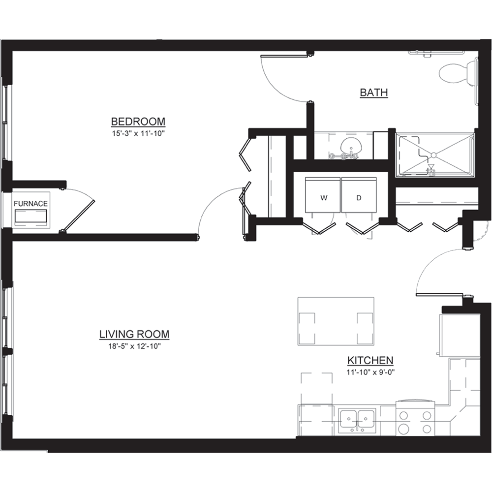 twin floor plan