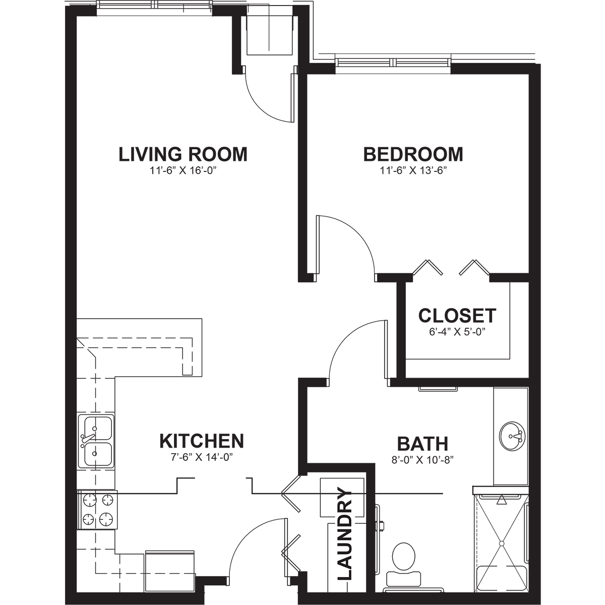 oak floor plan