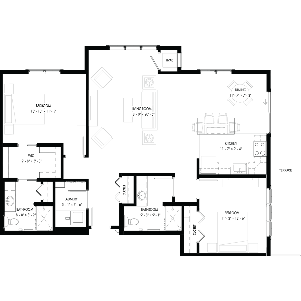 fort duquesne floor plan