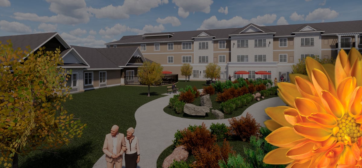 a rendering of the waters pewaukee campus