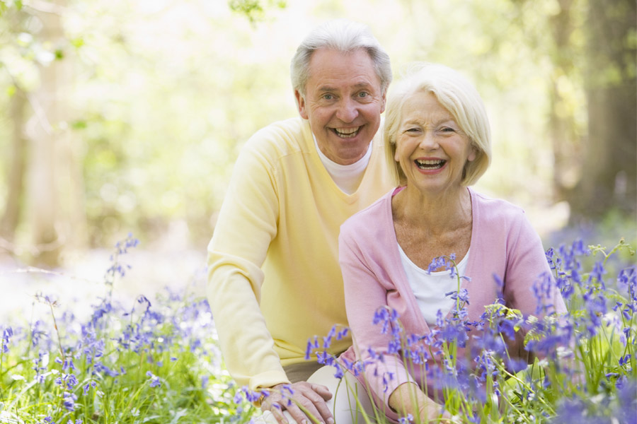 Happy Senior Couple Smiling