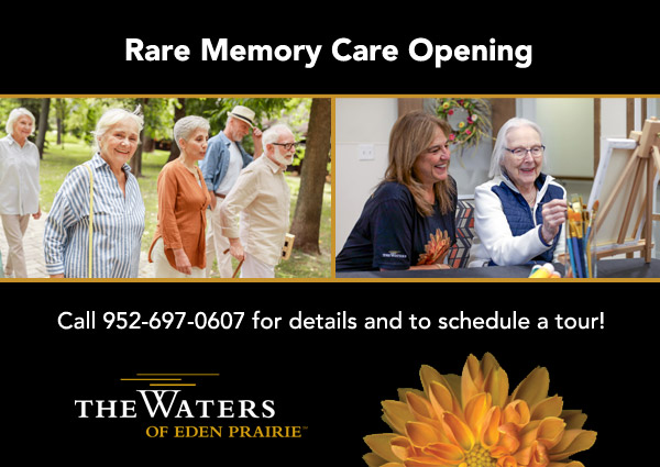 Memory Care Opening at The Waters of Eden Prairie