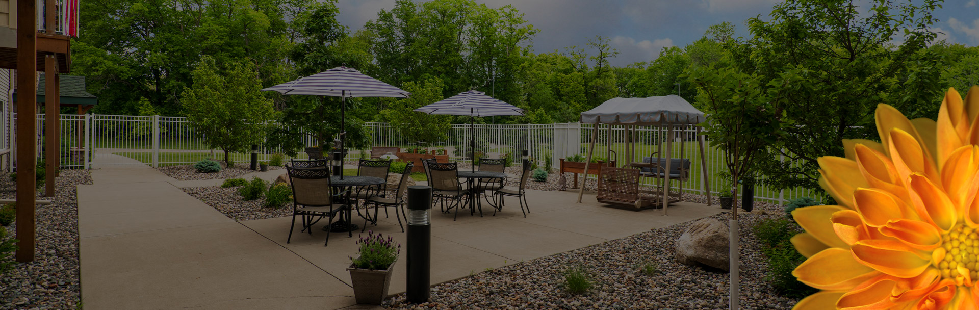 Outdoor Patio at The Waters of Savage