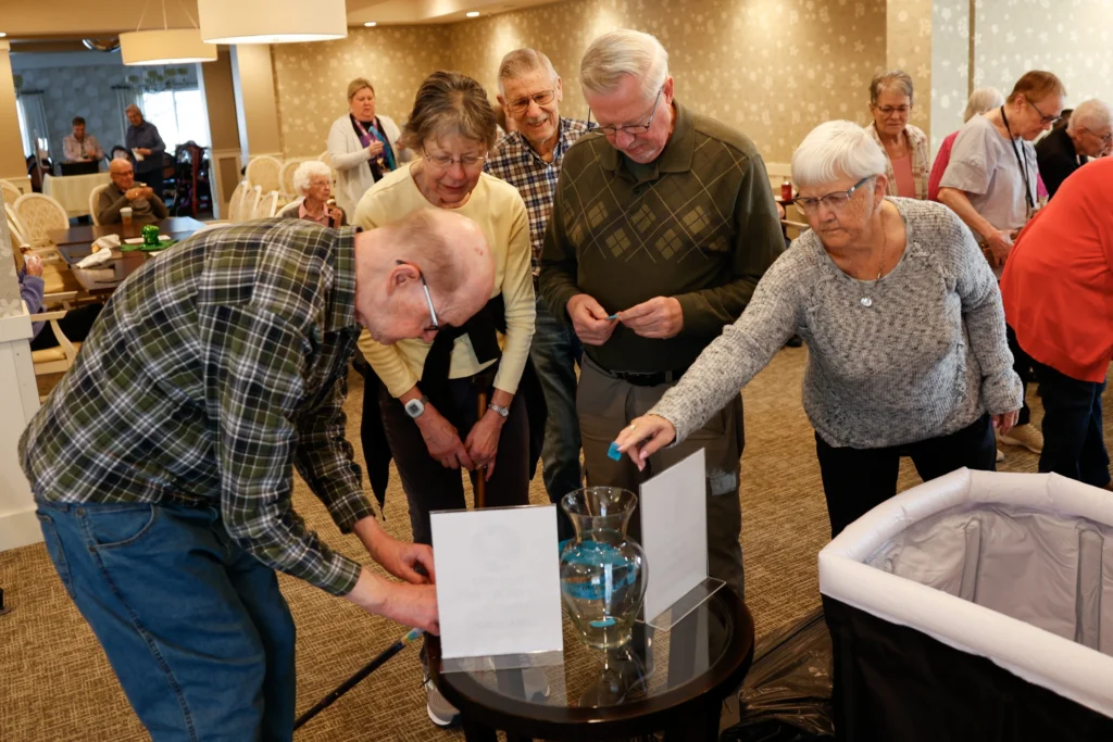 Residents cast their vote